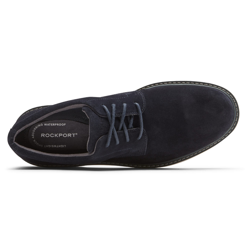 Oxfords Rockport Homem Azul Marinho - Charlee Waterproof Plain Toe - 73402DTZY